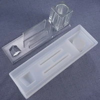 3d pen holder business card holder silicone mold for home makeup storage box desktop swing table mold making diy crafts