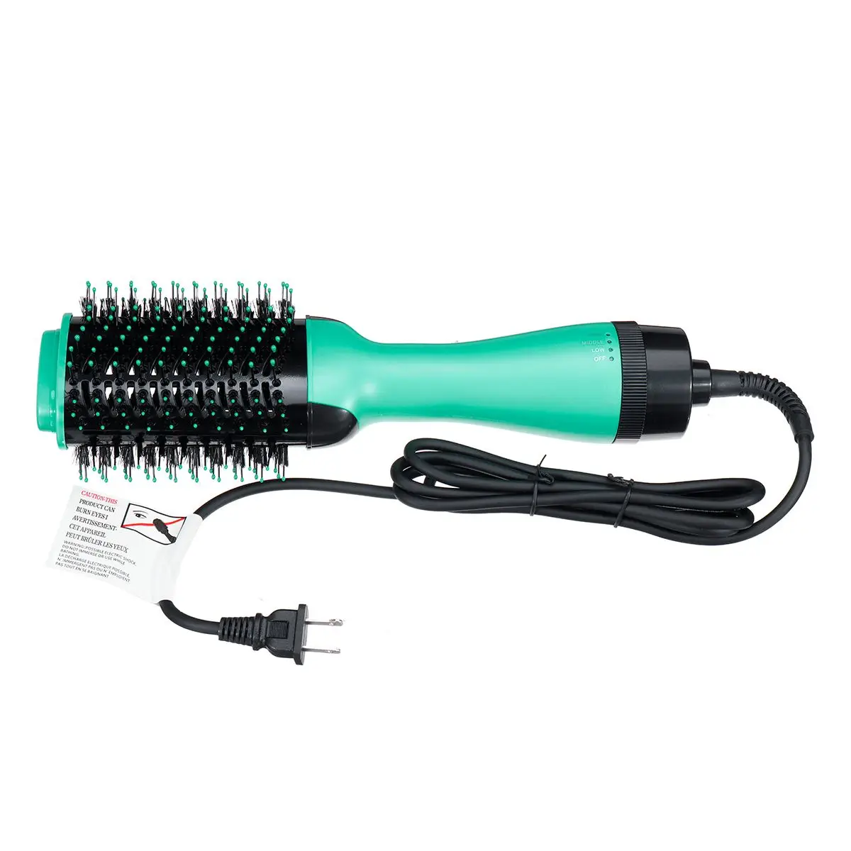 

3 in 1 1200W Hair Dryer Hot Air Brush Styler and Volumizer Hair Straightener Curler Comb Roller Electric Ion Blow Dryer Brush