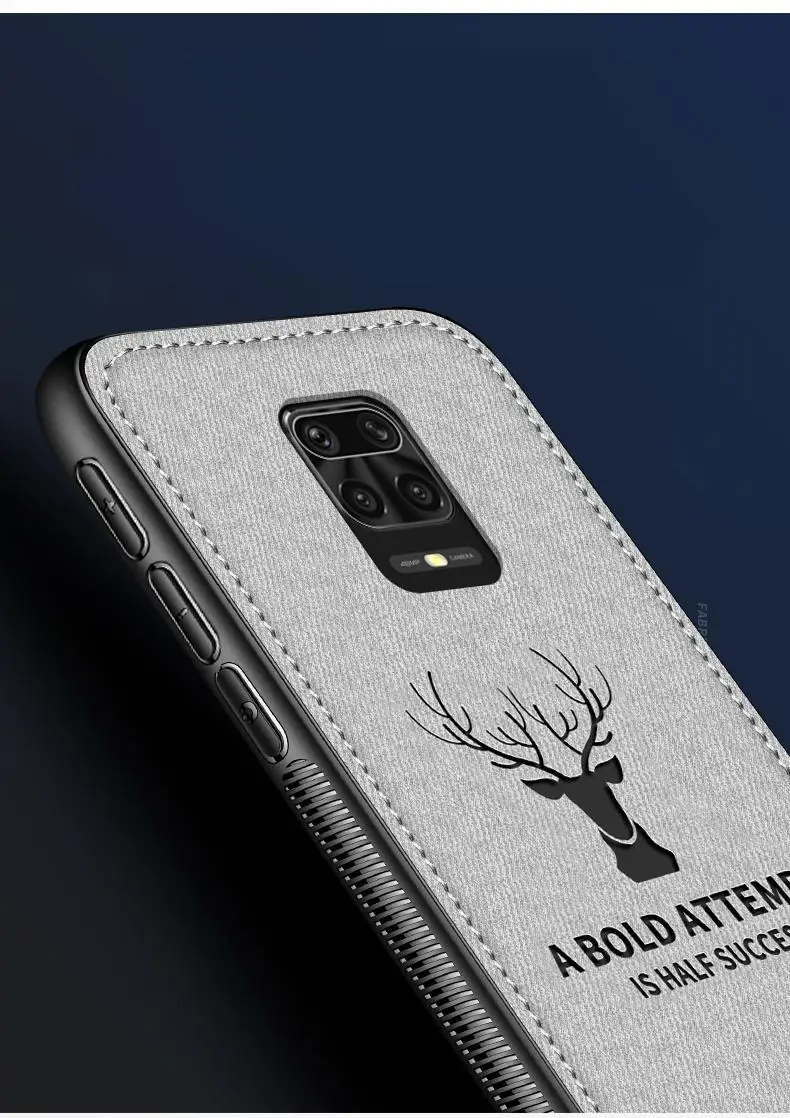 Чехол-накладка для Xiaomi Redmi Note 9 Pro Max силикон ТПУ с мягкой тканевой рамкой и