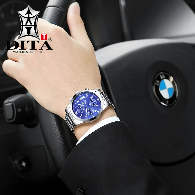

Men's Business Quartz Watch Waterproof Luminous Luxury Premium All-match Casual Calendar Display Watch WA152