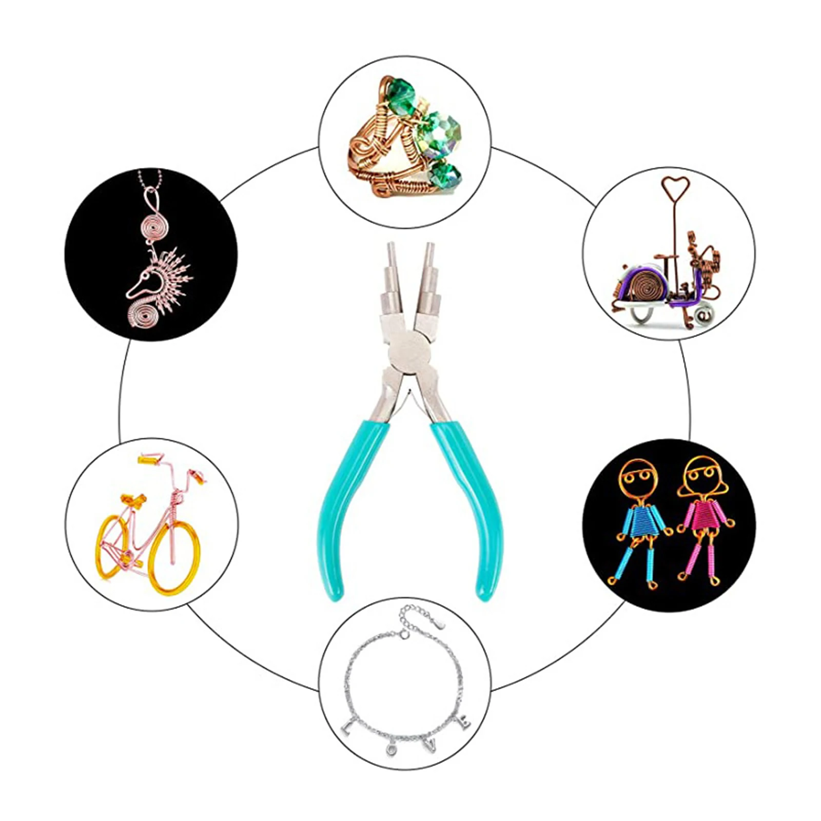 

DIY Jewelry Tool Carbon Steel Round Nose Pliers Jewelry Wire Looping Pliers for jewelry DIY making
