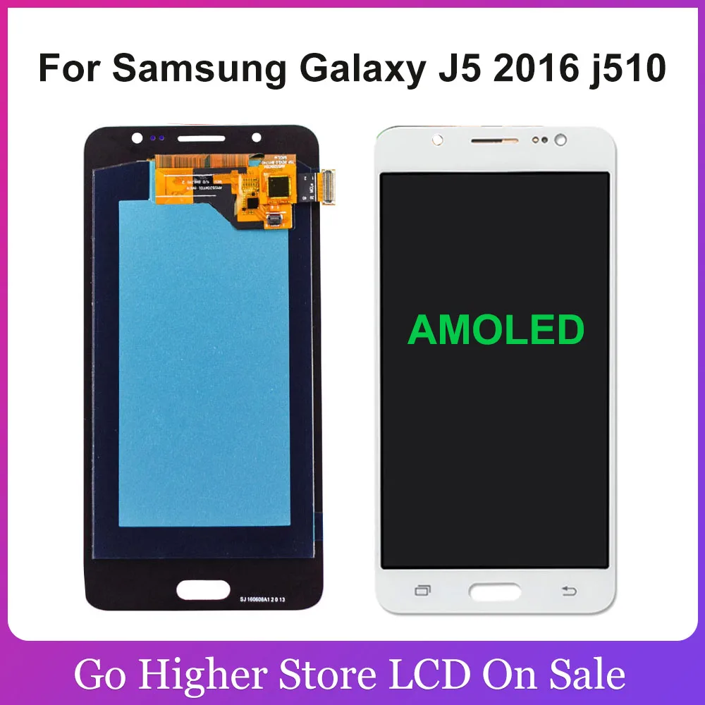 ЖК-дисплей AMOLED для Samsung Galaxy J5 2016 j510 сенсорная панель в сборе J510FN J510F J510M J510H/DS