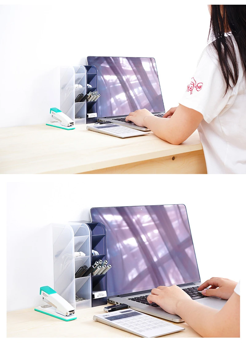 

1pc Oblique Storage Box Stuff Holder Container Desktop Shelf Storage Case Hot Cosmetic Brush Storage Organizer Home Office Bins