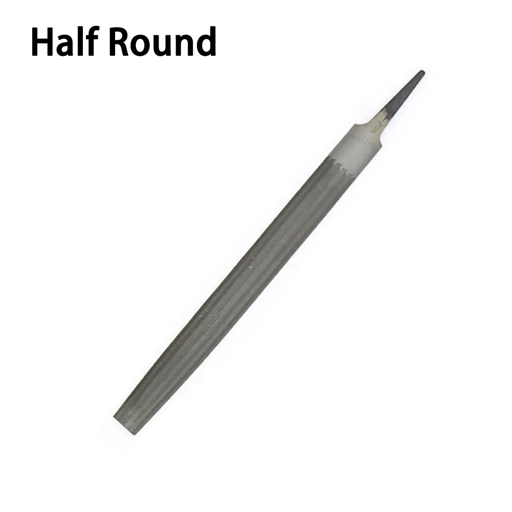 

8 Inch 200mm Steel Files Without Handle Round Square Flat Metal Woodworking Craft Tools High Quality Steel File Grinding Tool