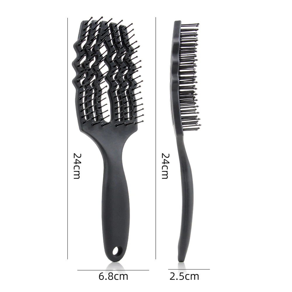 

Salon Detangling Brush for Curly Hair Hollow Rib Hair Brush Comb Scalp Massage Brushes for Wet Curly Hairbrush Hair Styling Tool