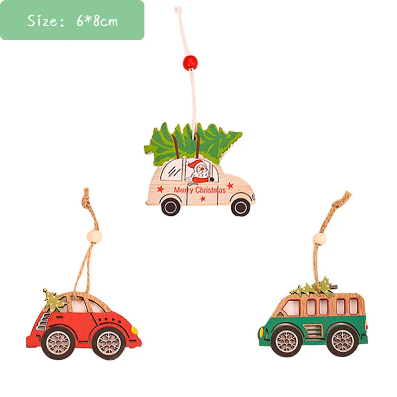 

Деревянные новогодние подвески MZ263