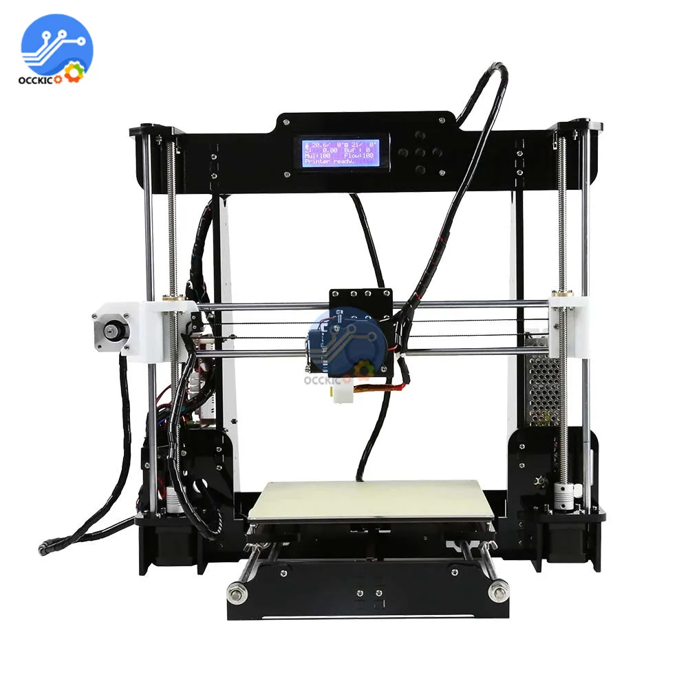 3D принтер Anet A8 220 В 110 в 250 Вт алюминиевая акриловая рама PCB ЖК дисплей высокого