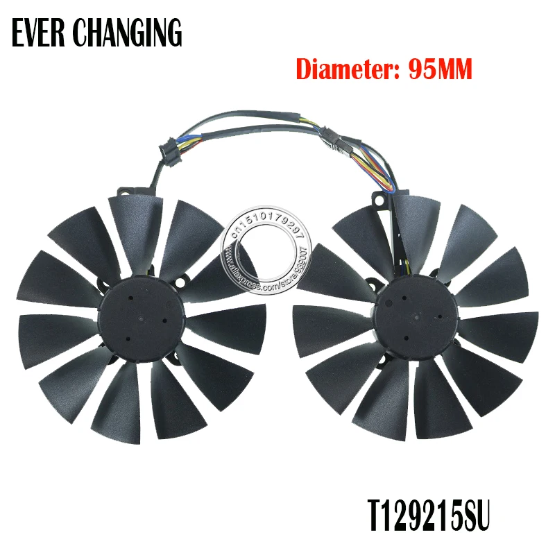 2 шт./компл. T129215SU DC12V 0.50AMP 5Pin диаметр 95 мм | Компьютеры и офис
