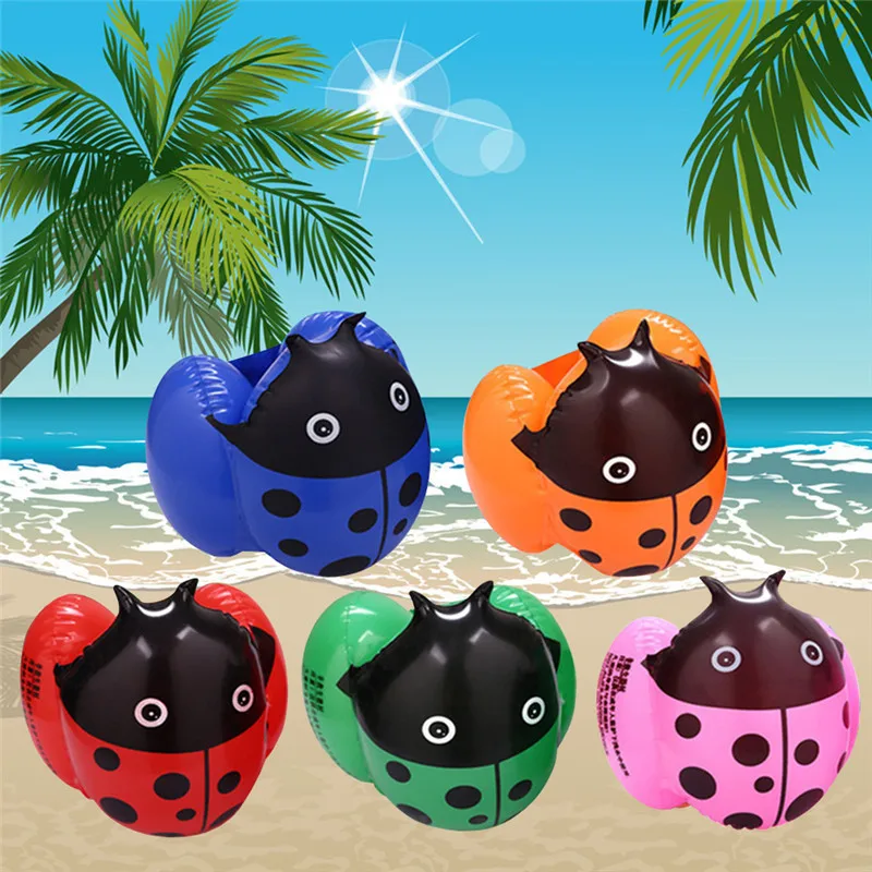 Летние Детские нарукавники пляжные плавающие толстые кольца ремешки для