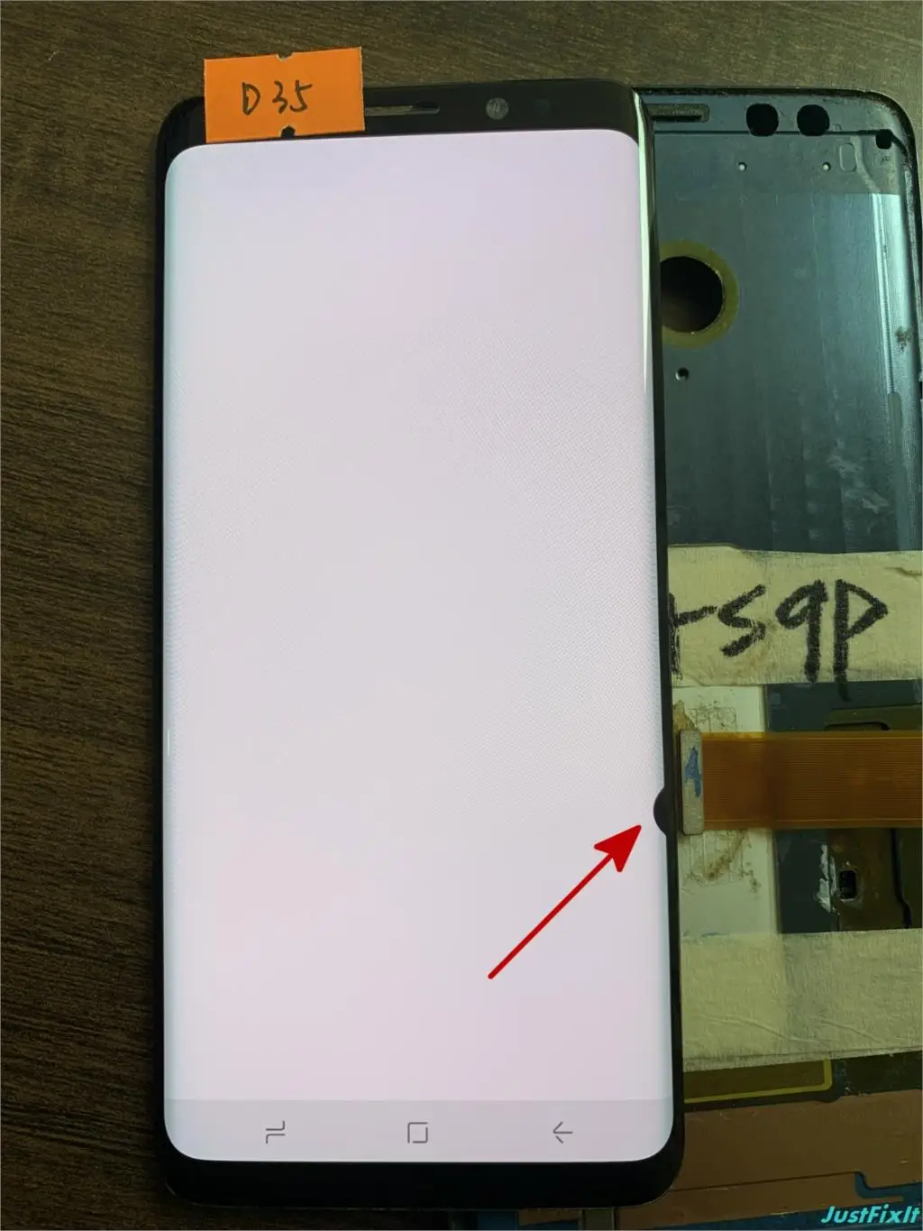 Дефект для samsung Galaxy S9 G960 G960F G960U ЖК-дисплей с сенсорным экраном дигитайзер Super AMOLED - Цвет: D35