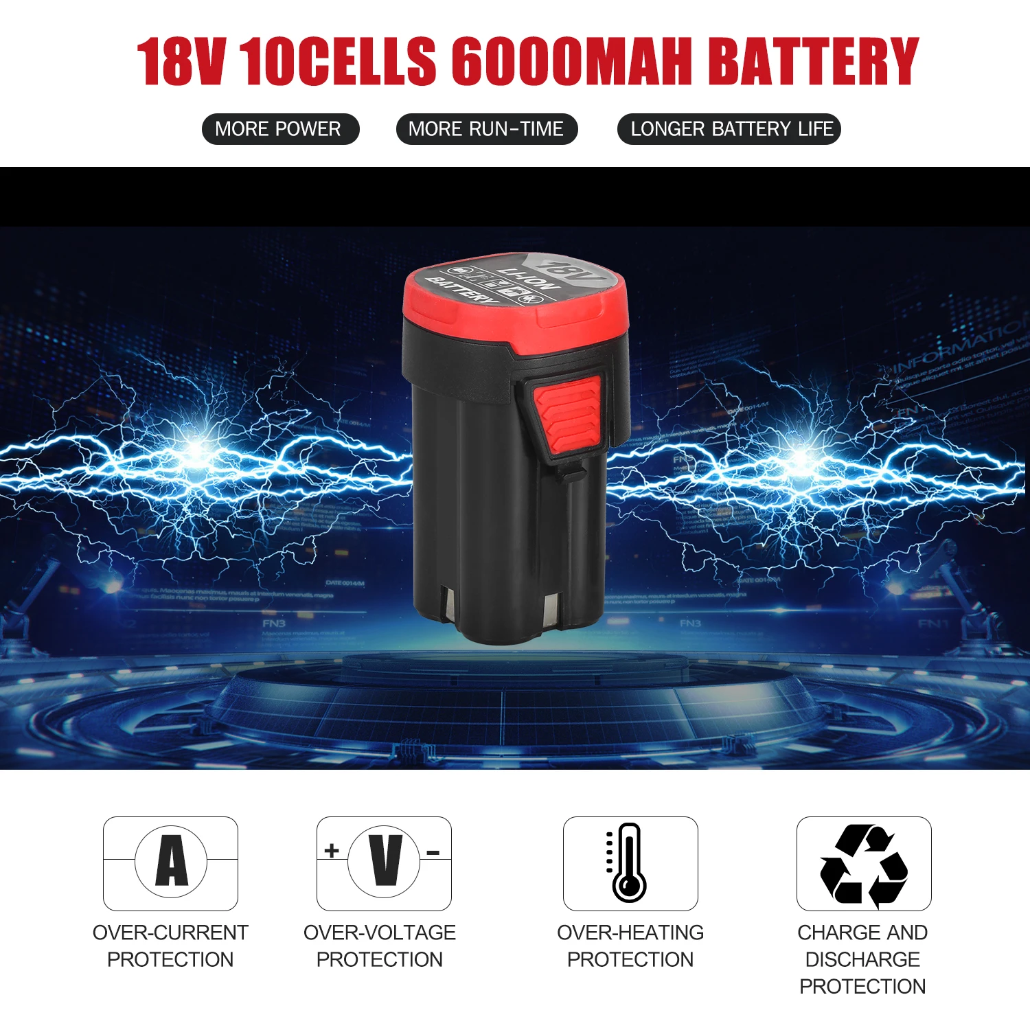 

New Cordless Electric Ratchet Wrench 3/8inch 80N.M 240RPM 18V Power Ratchet Wrench Kit with 2 Pack Battery and a Charger