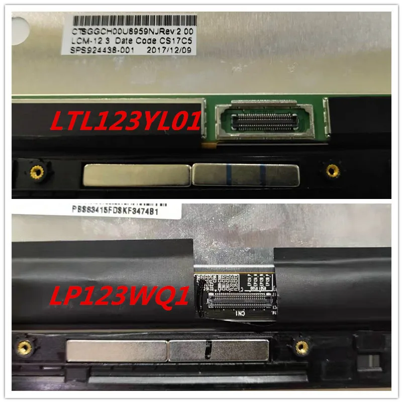Для hp Elite x2 1012 G2 12," ЖК-экран сенсорный дигитайзер сборка LTL123YL01-H02 2736 × 1824 протестировано