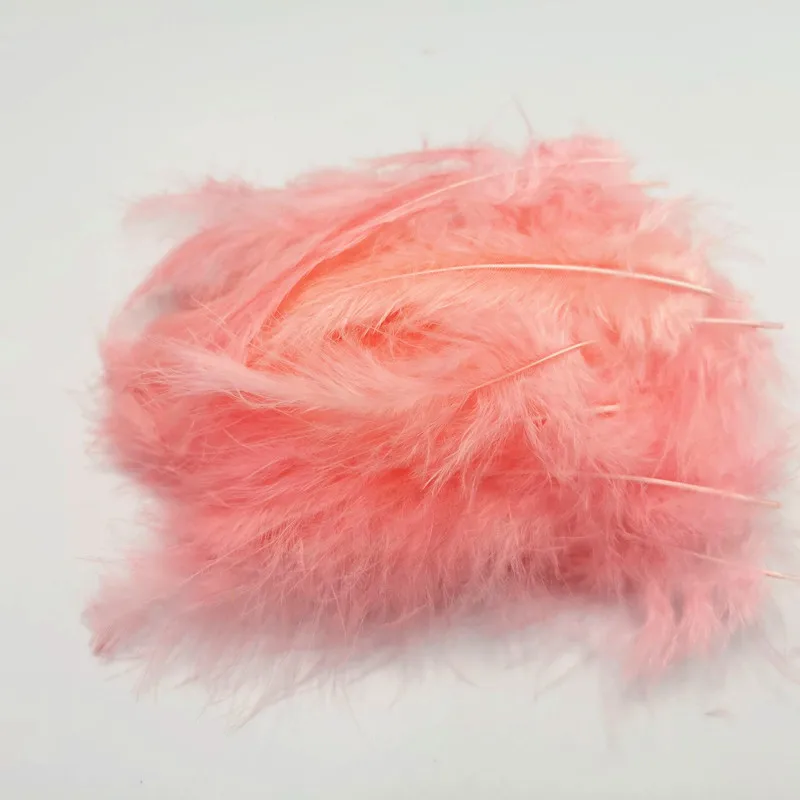 Пушистые перья индейки Марабу 4-6 дюймов пушистые куриные для свадебвечерние НКИ