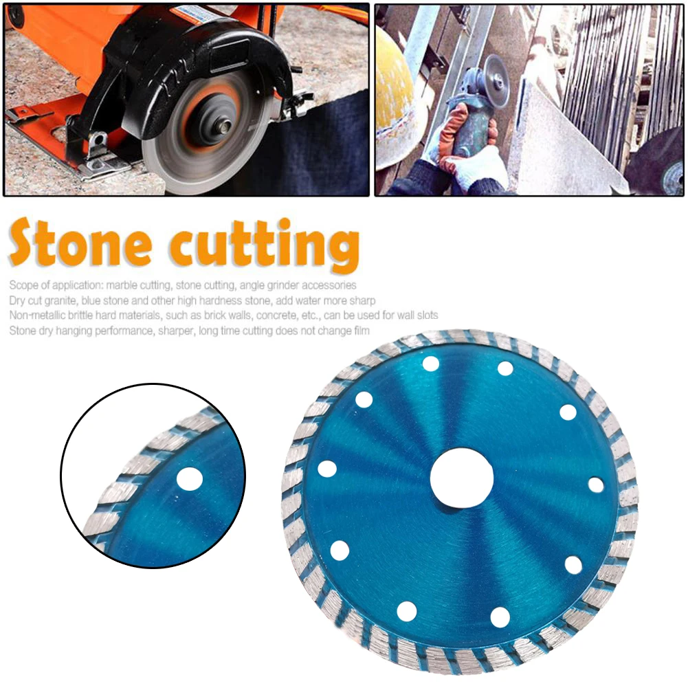 

5 Inch 125mm Turbo Diamond Blade Cutting Cold Disc For Marble Tile Brick Cutter