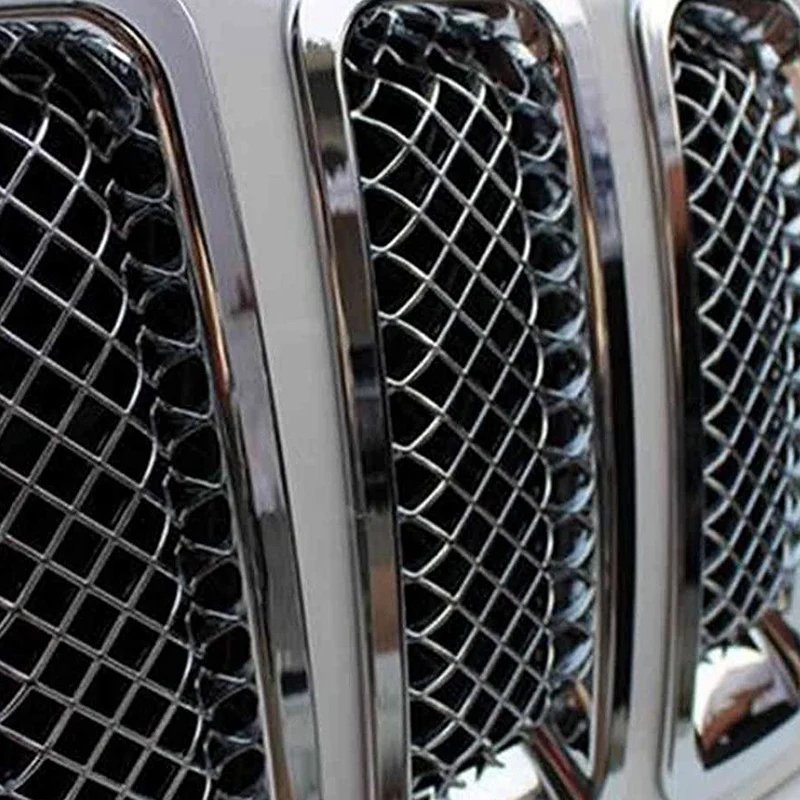 Передняя решетка гриль сетка Решетка Вставка комплект + Angry Eye стиль фар Крышка