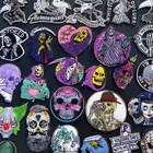 Нашивки с вышивкой в виде черепа Prajna Doctor Beak, заплатка с изображением скелета для одежды