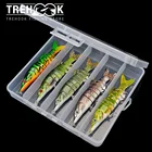 Набор реалистичных воблеров TREHOOK для щуки, 12,5 см, 18 г, 8 сегментов, рыболовные снасти для ловли щуки тонущие приманки, 35 шт.