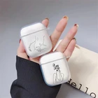 Смешные сексуальные абстрактная живопись линии модные чехол для Airpods 2 1 наушник и закрытой пяткой для Airpods Pro мягкий чехол из чистого полиуретана с надписью наушники Fundas Coque