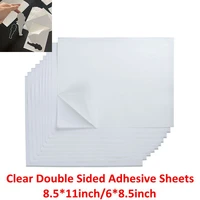 8 51168 5 inch clear double sided adhesive sheets strong sticky sticker for photo albums paper card making craft diy 2021 new
