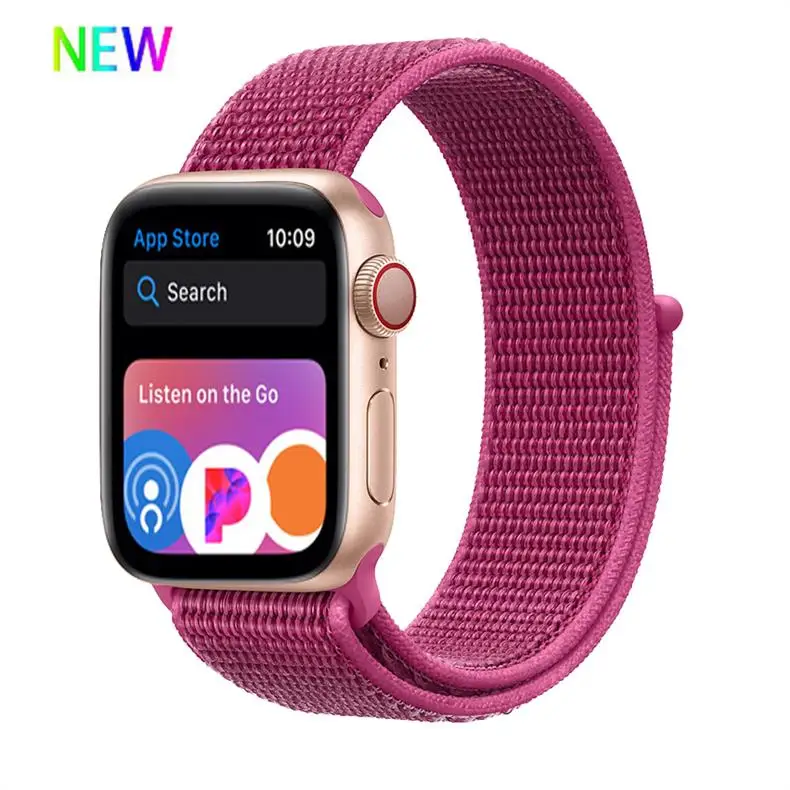 Ремешок для apple watch 5 4 band correa apple watch 42 мм 44 мм 38 мм 40 мм iwatch series 5 4 3 2 1 нейлоновый браслет pulseira
