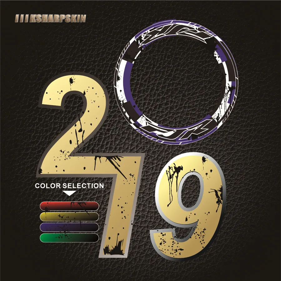 4 х мотоциклов полного покрытия шин внутренней и внешней Стикеры для обода колеса