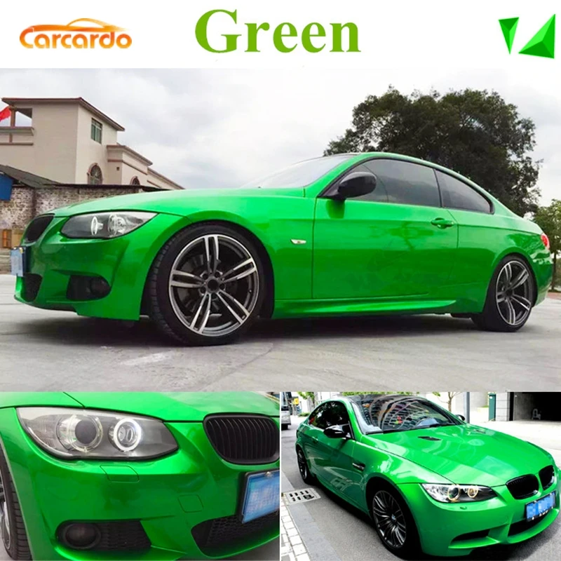Carcardo металлическая блестящая Автомобильная Наклейка Виниловая пленка Глянцевая