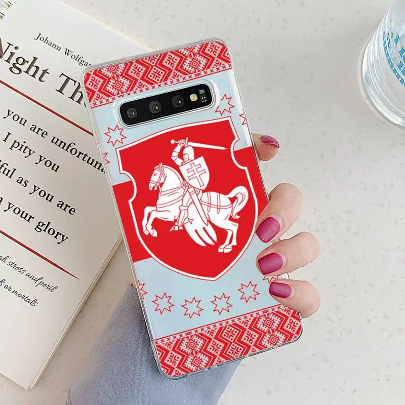 

Republic of Belarus flag Phone Case Transparent for Samsung A71 S9 10 20 HUAWEI p30 40 honor 10i 8x xiaomi note 8 Pro 10t 11