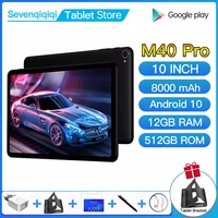 m40 pro tablet 10 inch 12gb ram 512gb rom tablet android 10 mtk helio p60 10 core tablets 8800mah gps bluetooth wifi tablette
