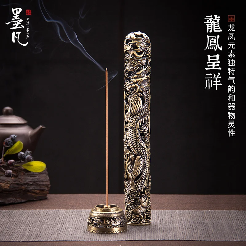 Дракон Ладан горелки металлический палочки держатель ароматный запах дыма