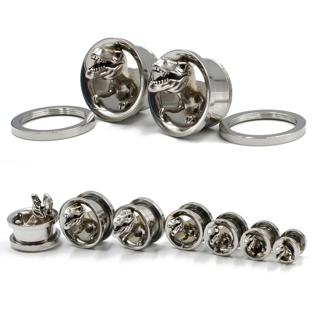 2 шт. из нержавеющей стали с цветком фианит винт камнем подходит для ушей тоннель