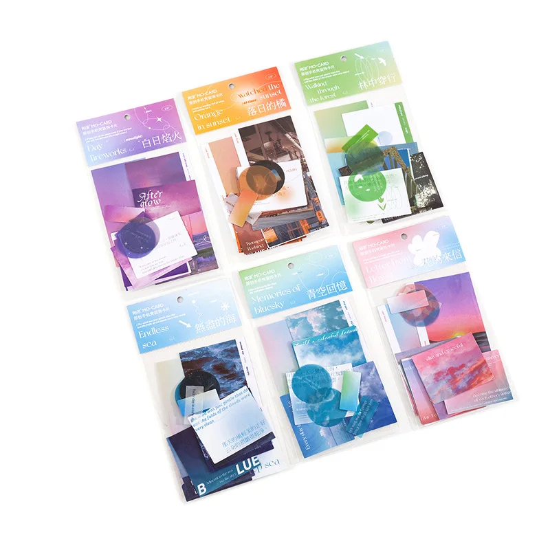 15 листов/уп Фотофон в стиле Фэнтези канцелярские наклейки эстетическое пейзаж