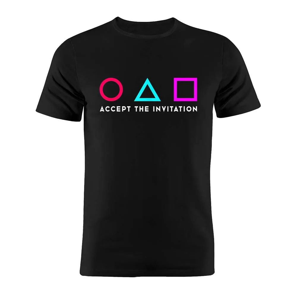 

Cotton Unisex squid game T Shirt Artwork Tee