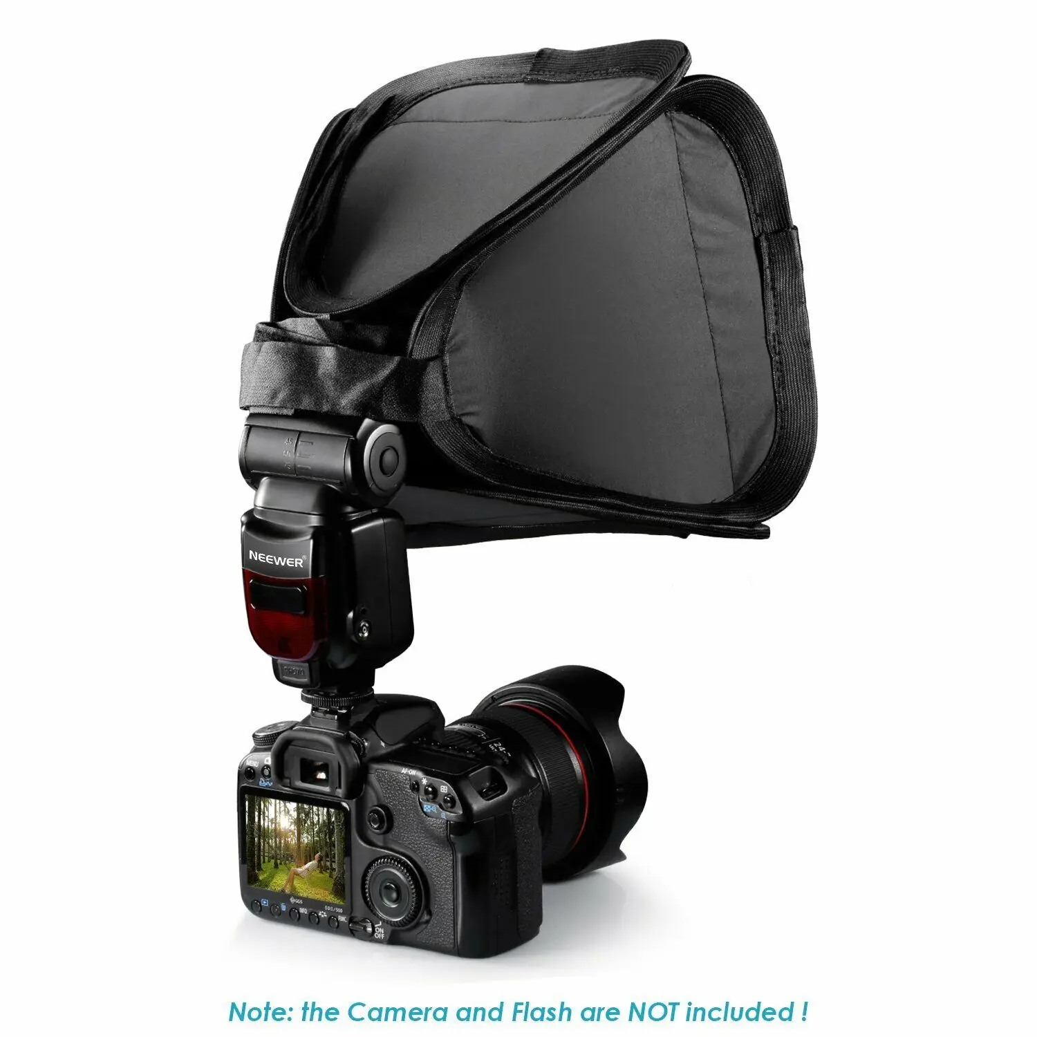 Портативный складной рассеиватель софтбокса для фотовспышки совместимый с Nikon