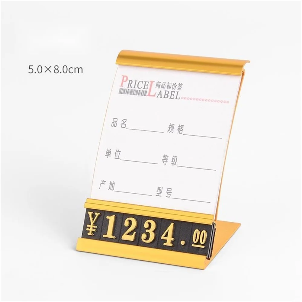 

Counter Top Sign Holder 1 Line Price Tag Cube