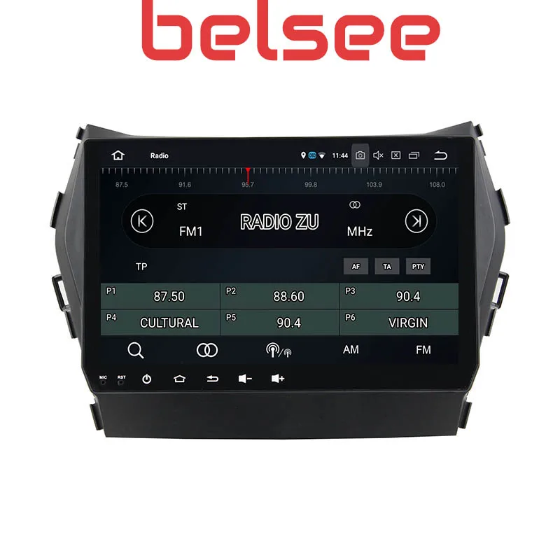 Belsee " ips сенсорный экран Android 9,0 автомобильный DVD мультимедийный плеер gps навигация для hyundai Santa Fe ix45 2013