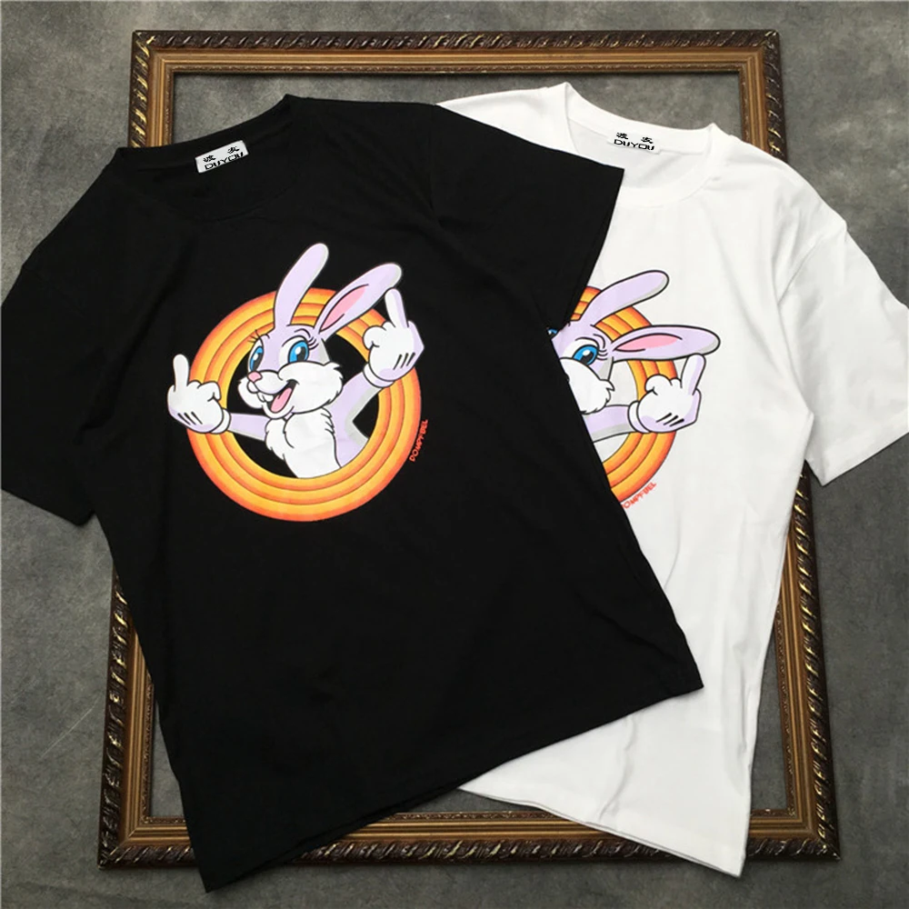 

Футболка marcelo barrett с принтом кролика, Мужская футболка с коротким рукавом, Женская хлопковая Повседневная футболка в стиле хип-хоп, 1021319