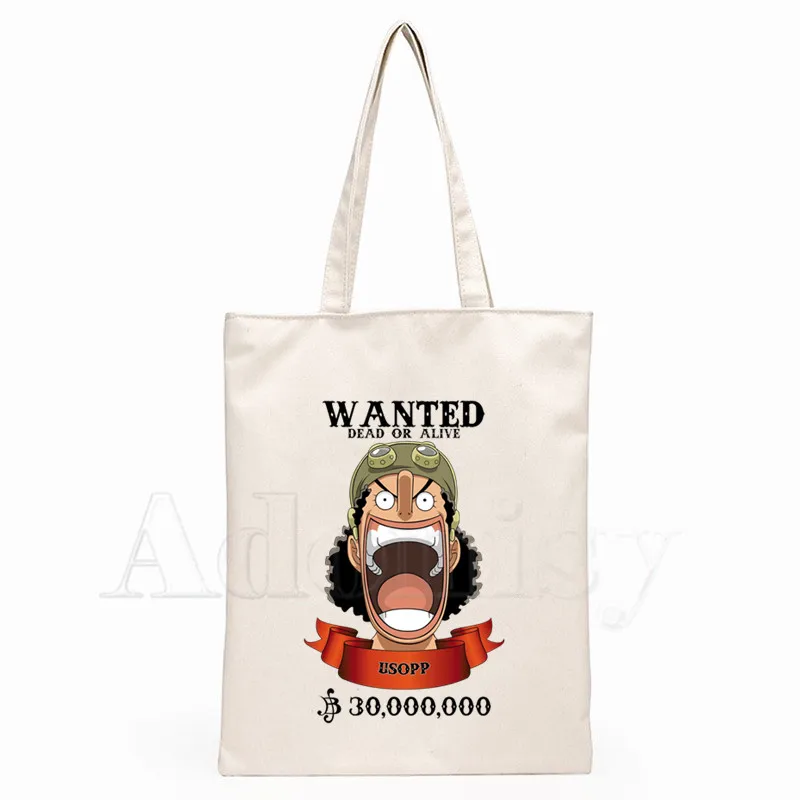 Monkey D Luffy новинка женские сумки хит продаж модная сумка Холщовая Сумка тоут