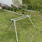 Регулируемая алюминиевая подставка для удочки, Экологически чистая подставка для удочки, держатель для удочки на карпа, сигнализация поклевки, выдвижной держатель для удочки