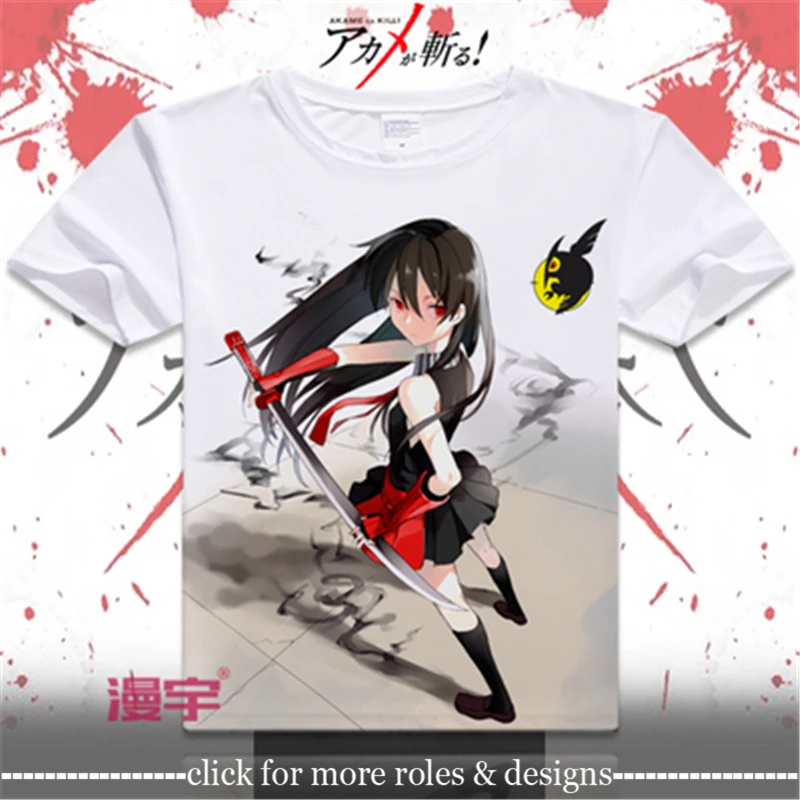 Akame ga Kill! Костюм для косплея из ткани Mine Tatsumi футболка с коротким рукавом детей и