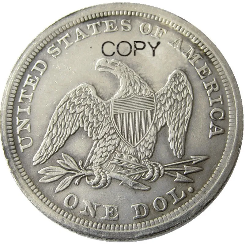 

1861 Seated Liberty Dollar Silver Plated Copy Coins
