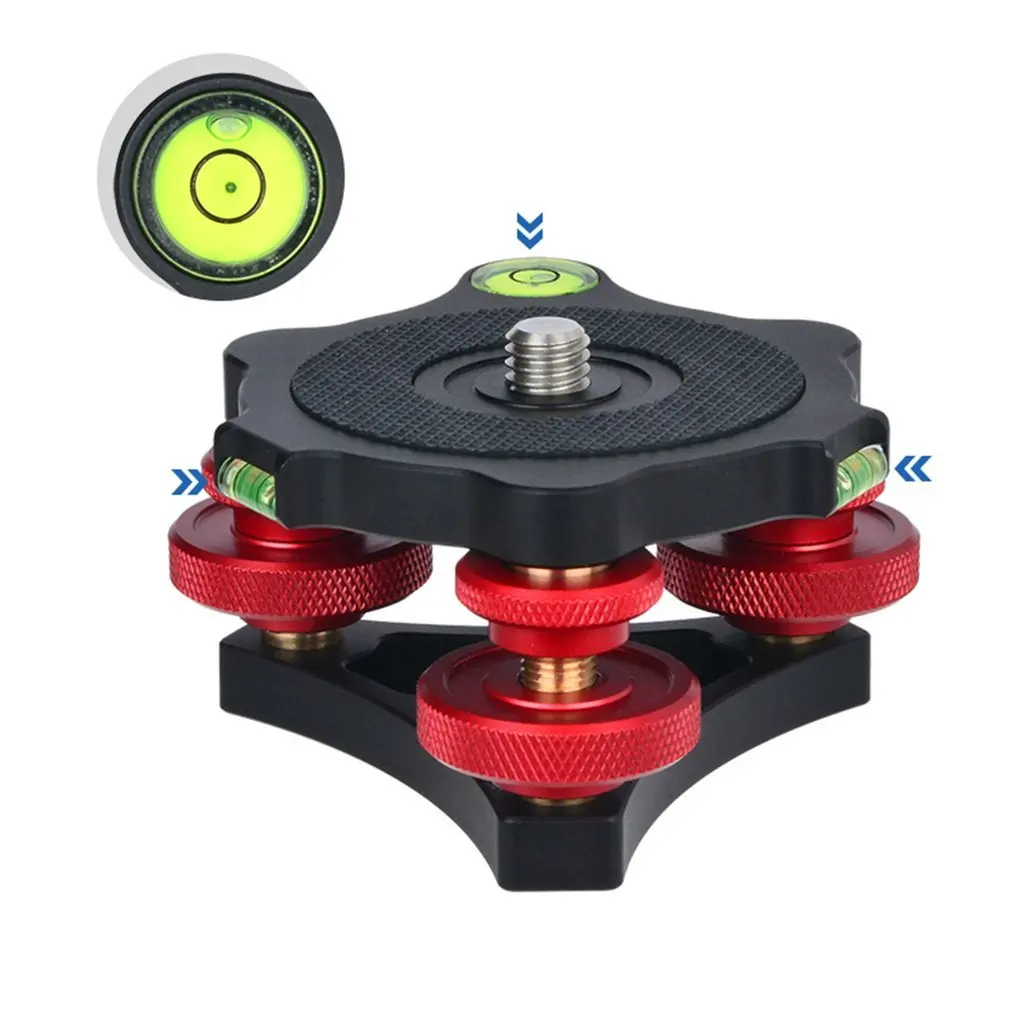 LP 64 головка штатива для камеры Выравнивающая база алюминиевый сплав тройное