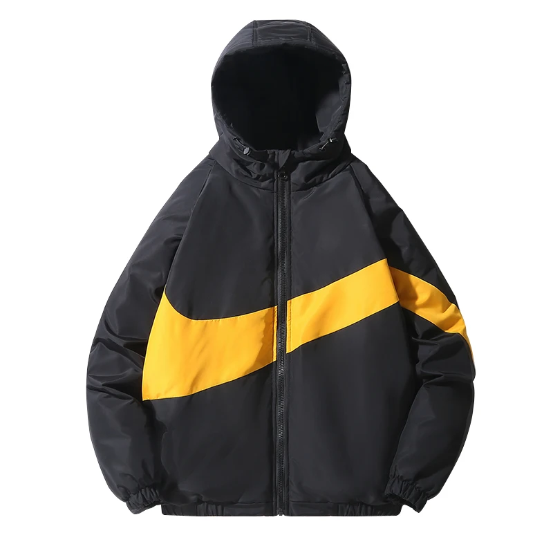 Мужская зимняя куртка в стиле хип-хоп бархатная Толстая паркерская