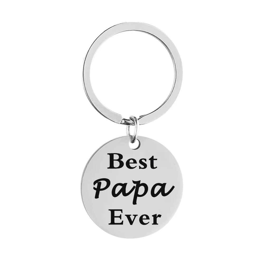 Круглый брелок из нержавеющей стали в европейском и американском стиле любовь