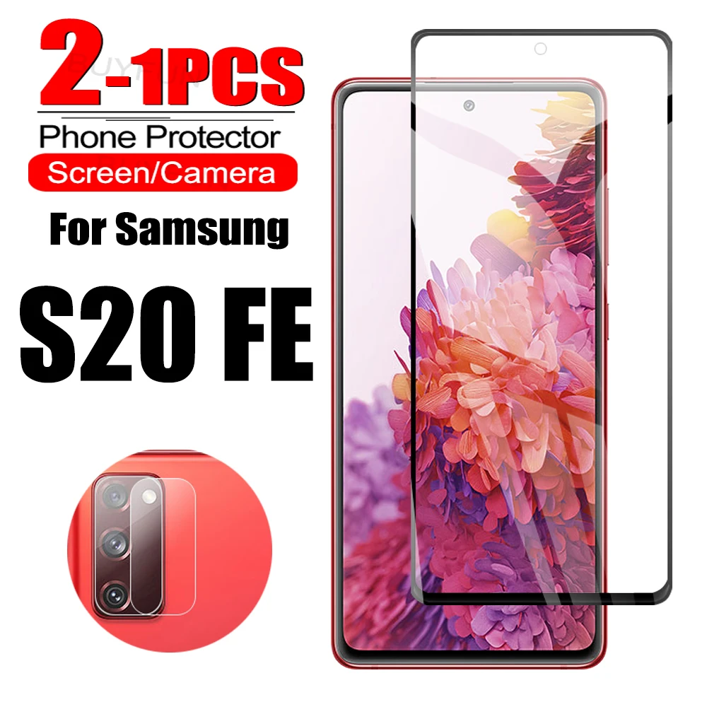 

1-2 шт. закаленное стекло для защиты экрана для Samsung S20 FE 4G 5G взрывозащищенное Защитное стекло для объектива камеры Samsung S20 FE