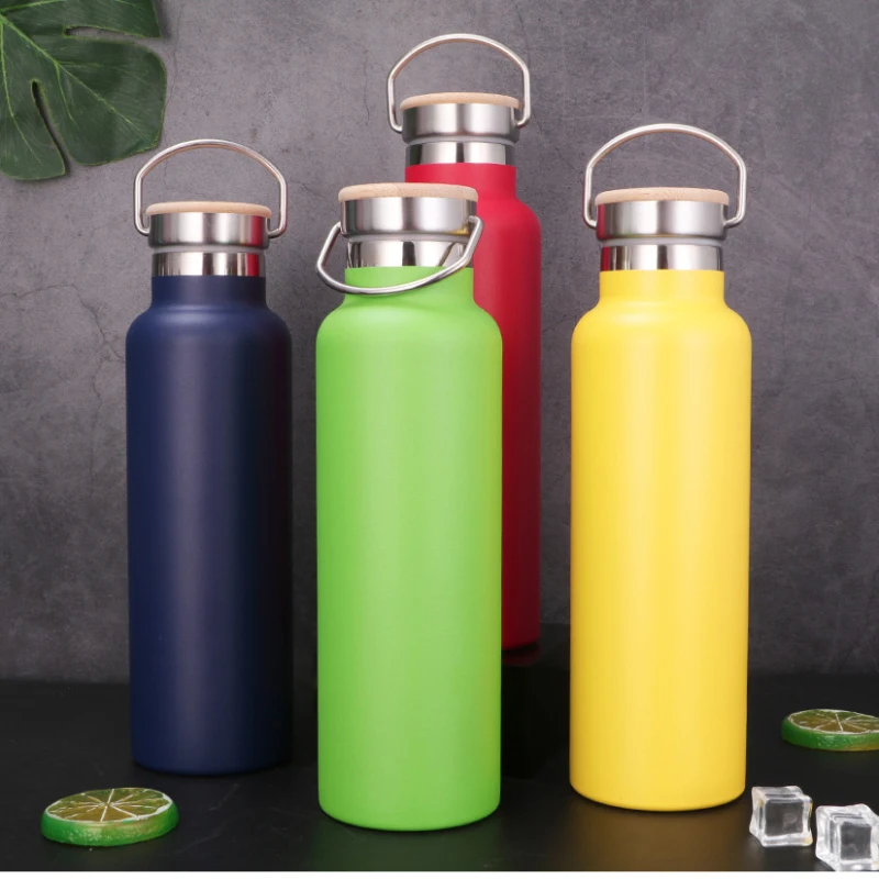 

Stainless Steel Water Bottle Double Wall Vacuum Insulated Sports Gym Metal Flask Thermal Drink Water Bottle Outdoor Portable