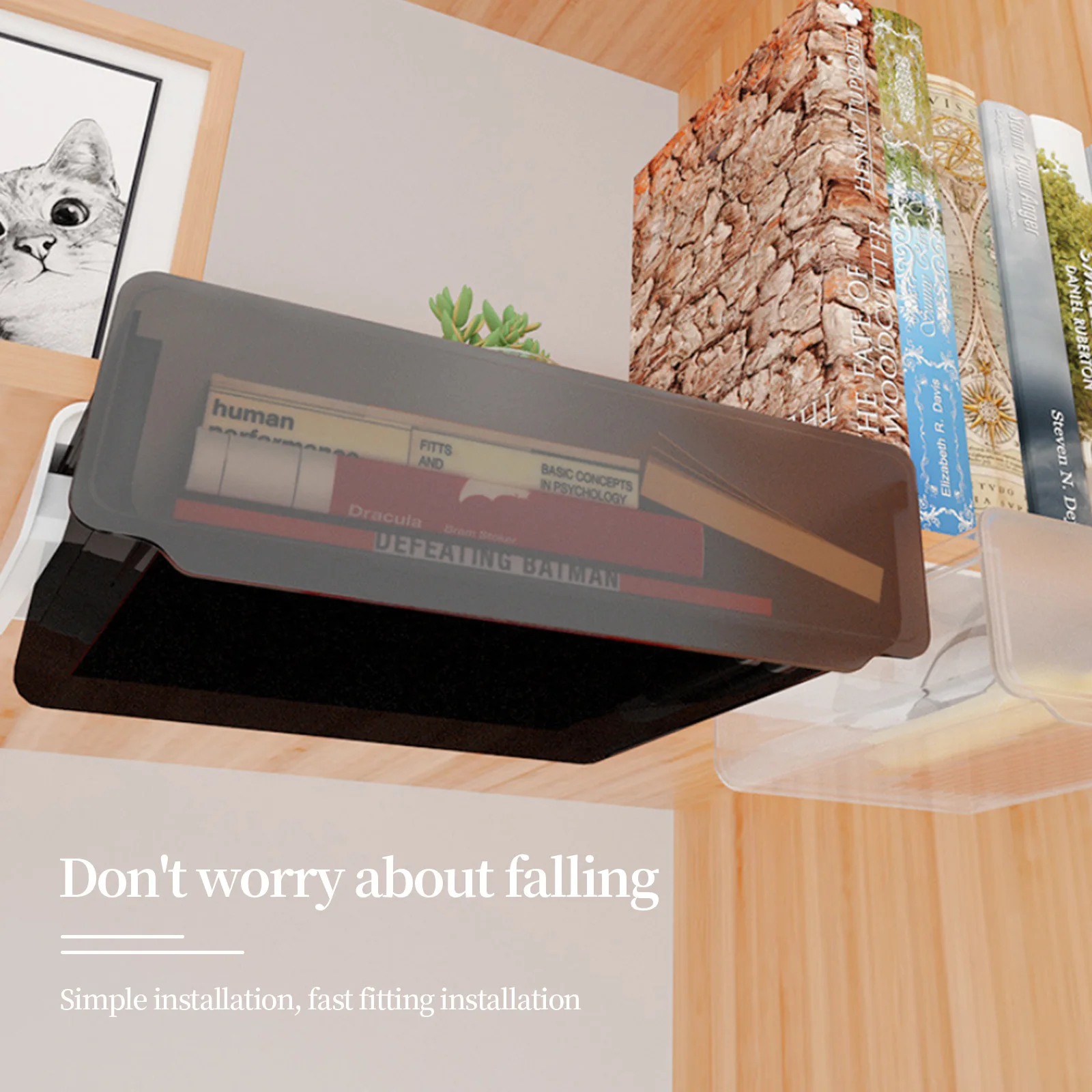 Самоклеющийся Настольный органайзер пенал для карандашей под столом ящик