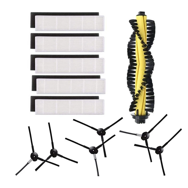 

Replacement Accessory Kit is Suitable for Ilife A4 Robot Vacuum Cleaner Parts, Main Brush Hepa Filter Side Brush,12PCS