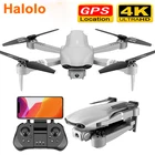 Квадрокоптер Halolo, GPS, 4K, Wi-Fi, FPV, 4K:1080P HD, широкоугольная камера