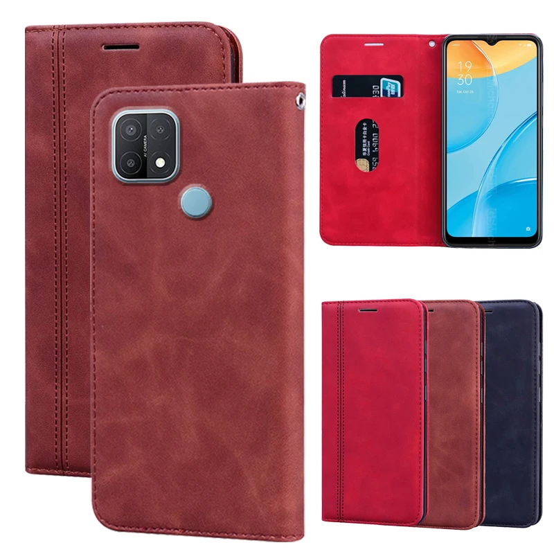 

For OPPO A15 CPH2185 Case Phone Magnet Flip Cover PU Leather Protector For OPPO A 15 чехол Shell Book Wallet Stand Funda Capa