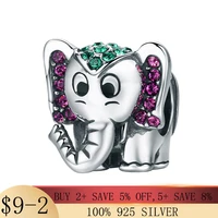 hot sale 100 sterling silver dumbo charms beads fit original pandora bracelet dangle diy jewelry making